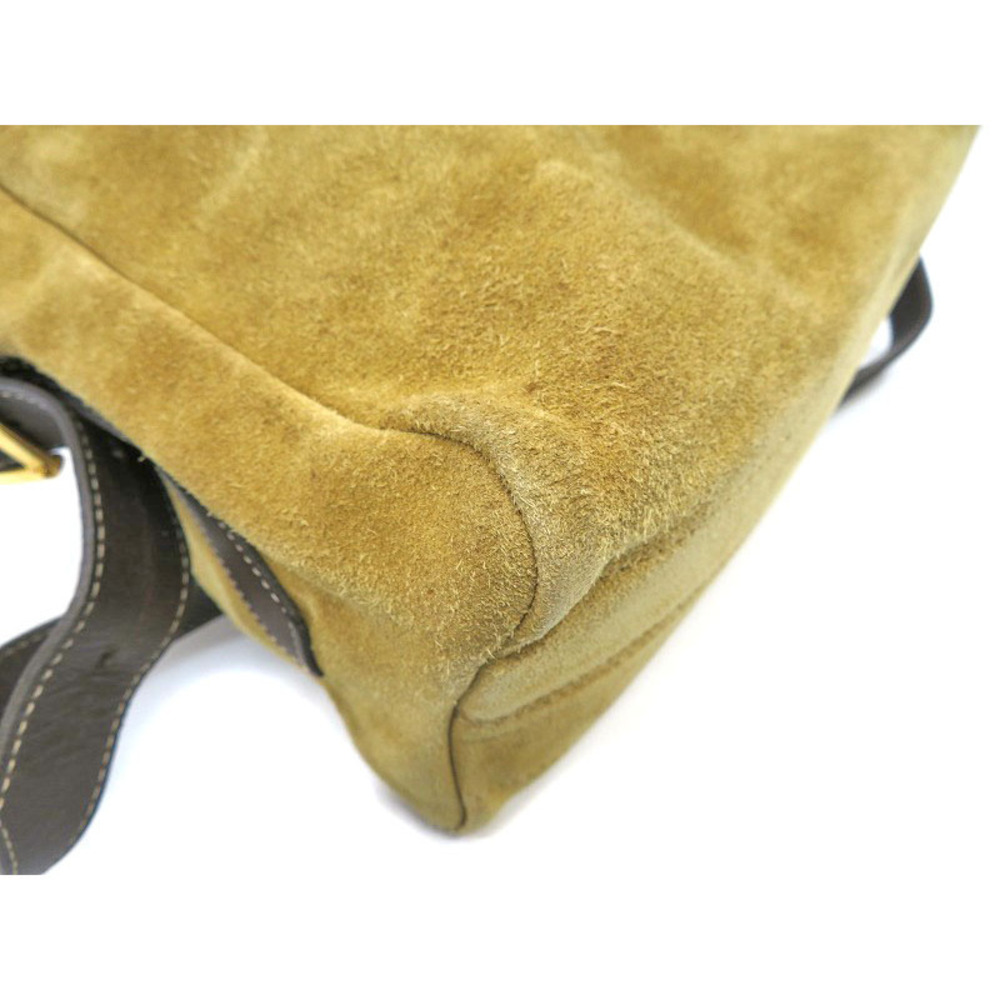 LOEWE suede shoulder bag brown logo leather - Picture 7 of 11